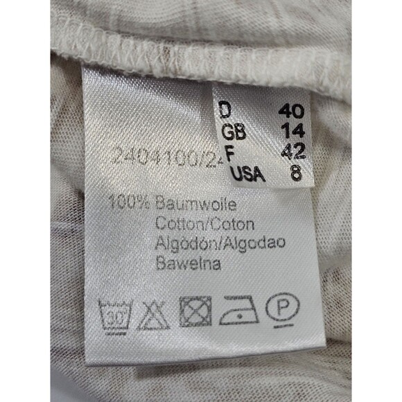 Oui Moments Sleeveless Paisley Metallic Tank Top Blouse Shirt Tee Women's 8 EUC - Picture 8 of 9